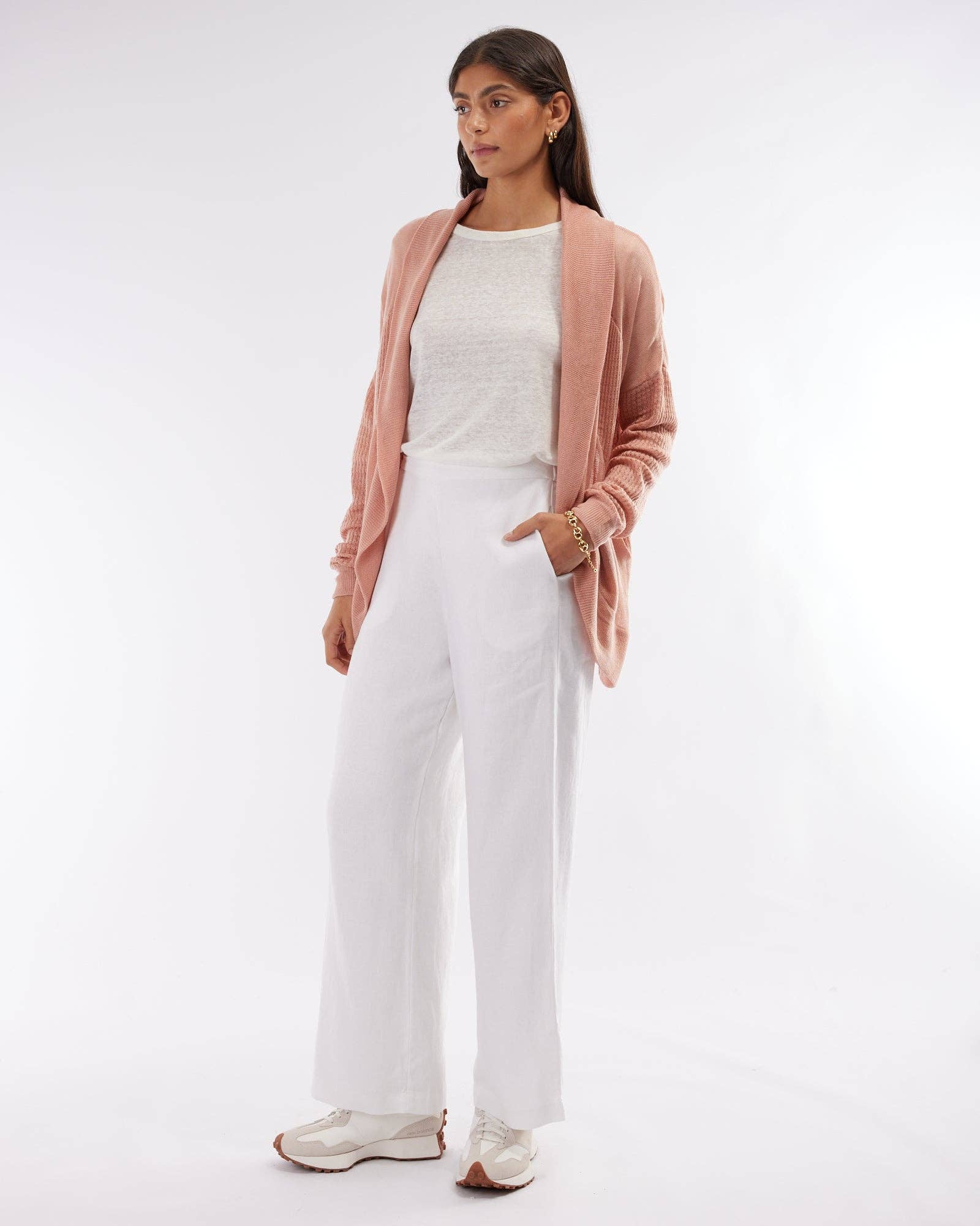 Perry Knit Cardigan - Blush for wholesale on Faire