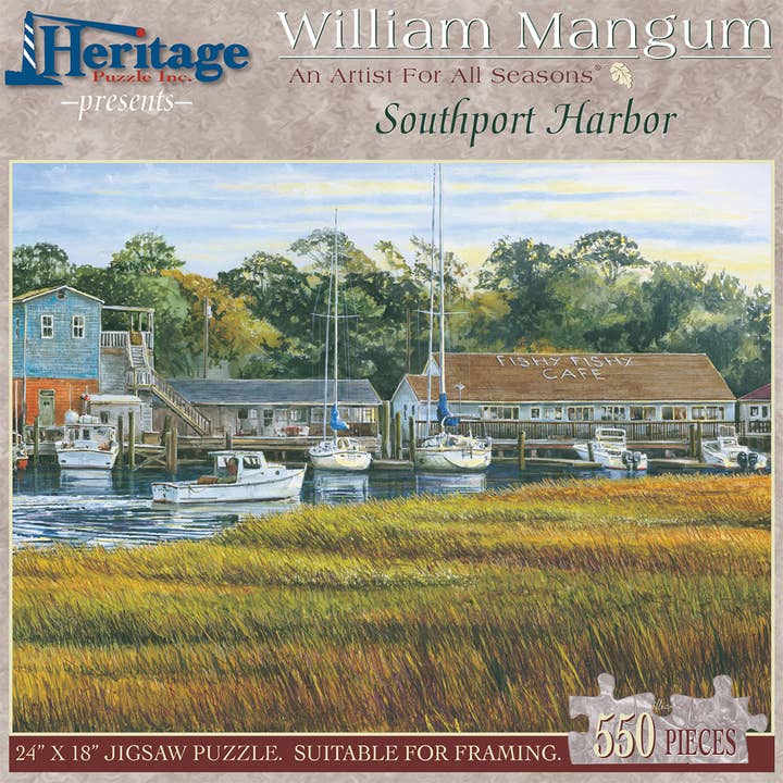 Heritage Puzzle - Wholesale Puzzle - Adult - Southport Harbor Puzzle