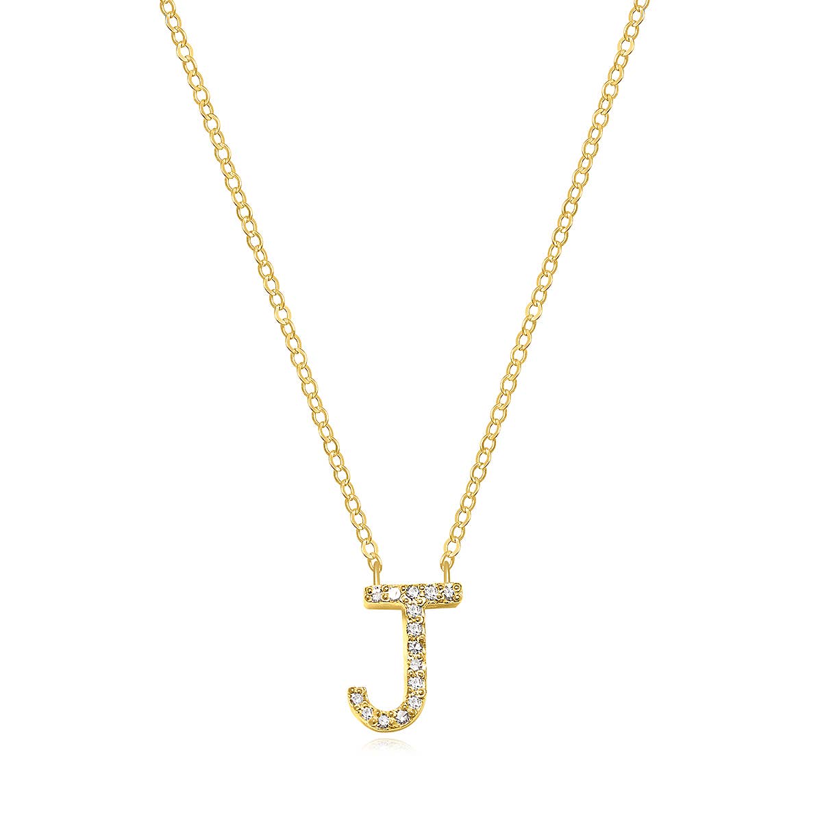 Amelia Rose Jewelry - Vendita all'ingrosso Collana con ciondolo/pendaglio - Collana con iniziale in diamanti pavé oro - Una delle preferite di Oprah15