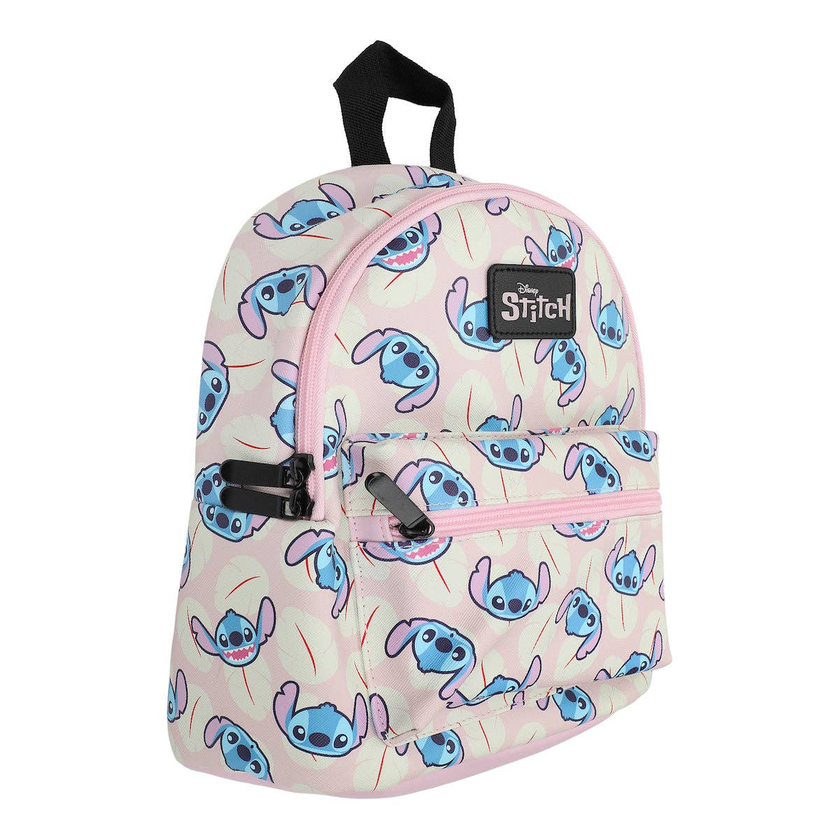 Bioworld Merchandising - Wholesale Backpack - Unisex - Stitch Character Heads Faux Leather 10.6" White Mini Backpack2