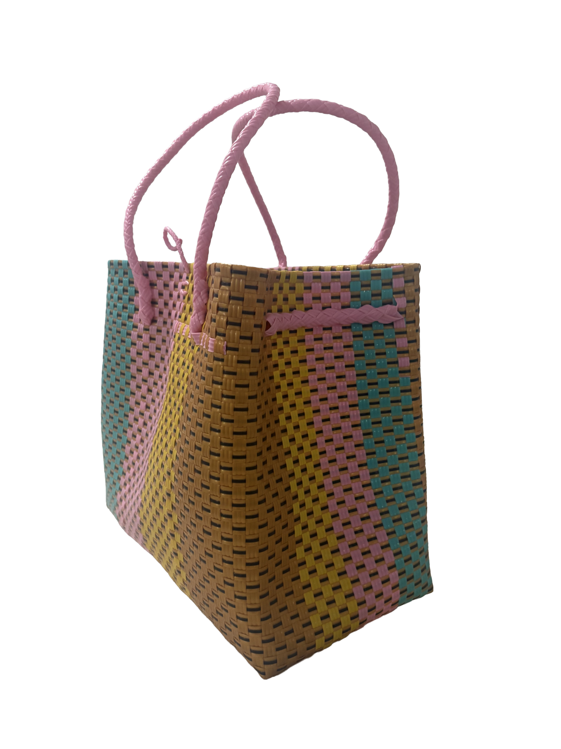 Pure Di Casa - Wholesale Tote Bag - Women's - Duchess Sorbet – Designer Tote In Multicolour Weave1