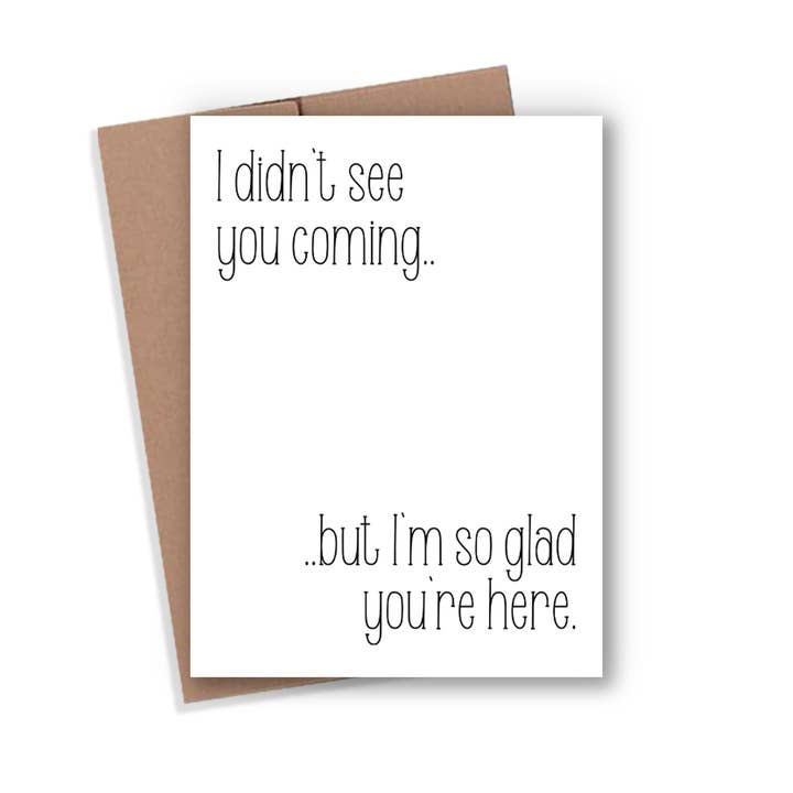 Glad You're Here Card for wholesale by Expression Design Co