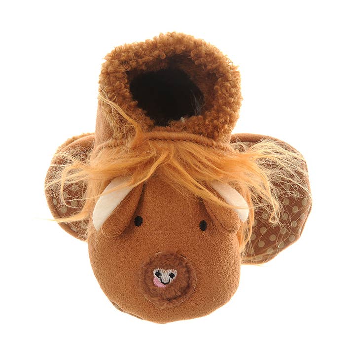 Ziggle Baby – Großhandel Hausschuhe – Baby – Highland Cow Pantoffeln0