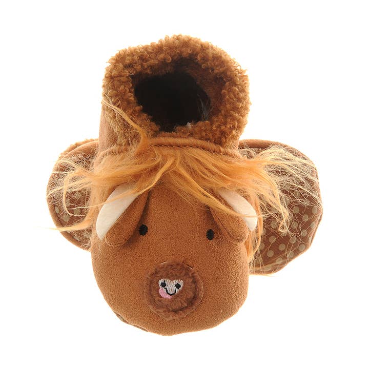 Ziggle Baby - Wholesale Slippers - Baby - Highland Cow Slippers0