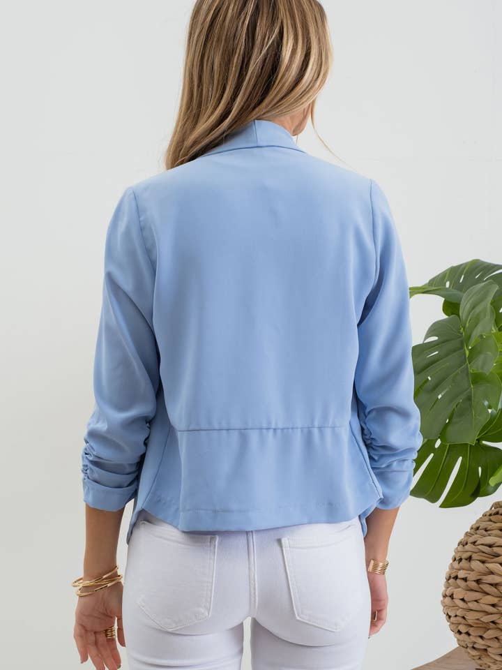 Blu Pepper - Vente Blazer – femme - Blazer à manches 3/4 froncées34