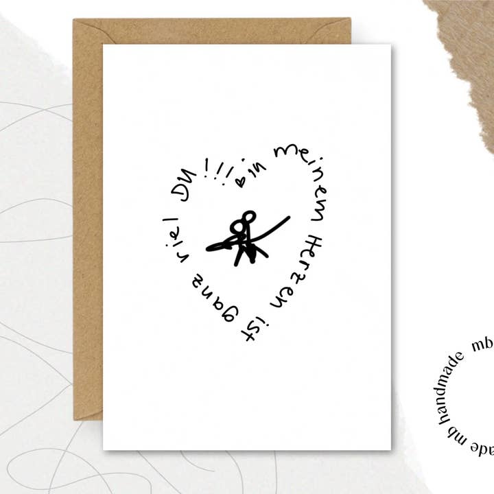 in meinem Herzen ist ganz viel DU!!! für den Großhandel von mb handmade