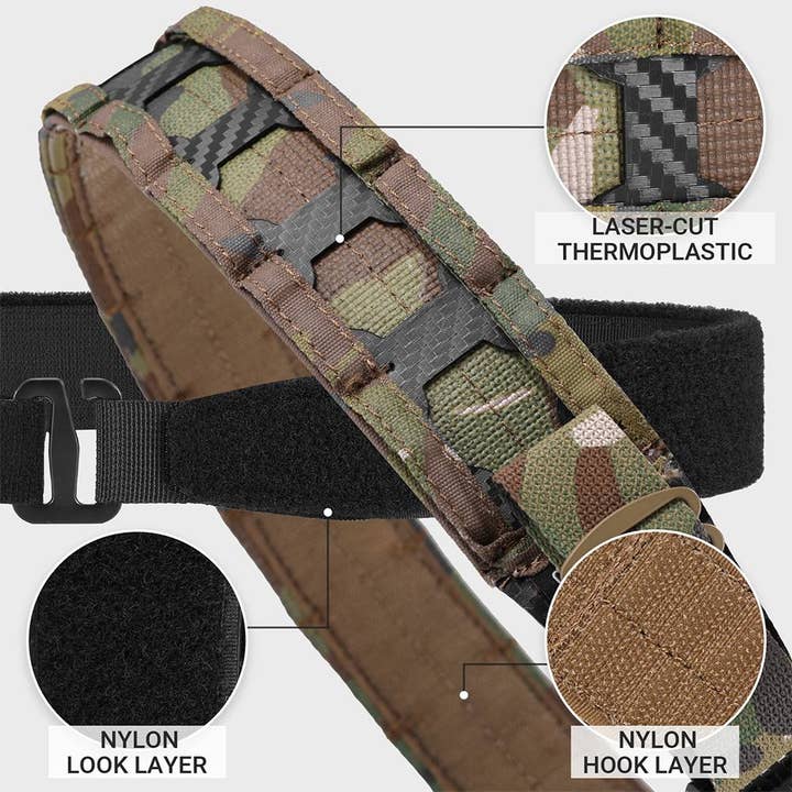 Antarctica Outdoors - Wholesale Belt - Unisex - 1.75'' MOLLE Battle Belt with Quick Release Buckle5