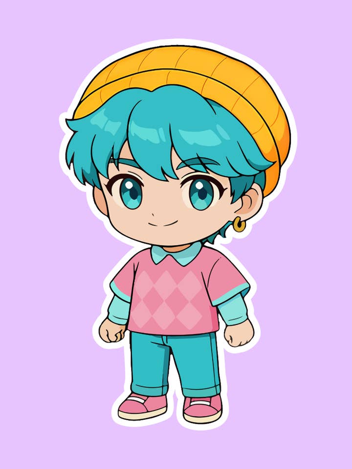 Chibi Baby Kpop Demon Hunters inspired Sticker for wholesale by Shadows of Sunshine