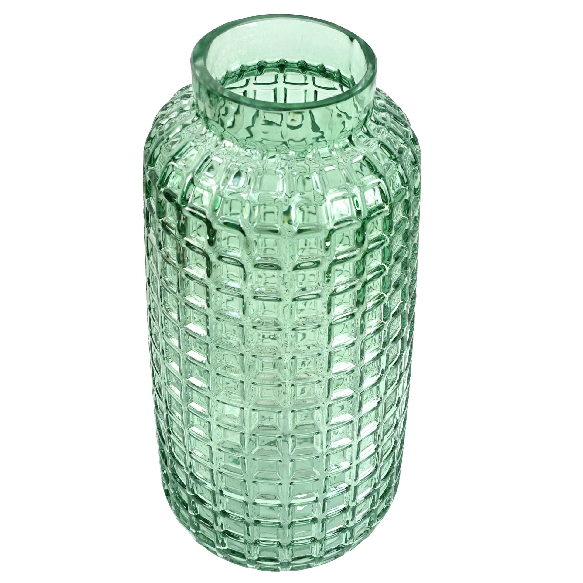 Leaf Design UK LTD – Engroshandel Vase – Glas Vase Grøn Terning Glas Vase 30cm2