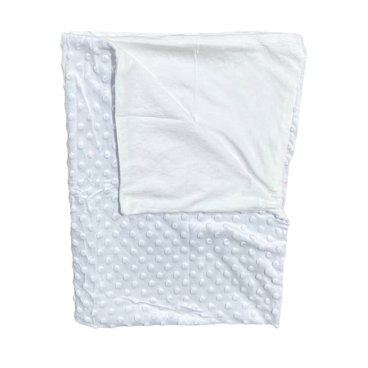 Sublimation Kings of Florida - Wholesale Bedding Blanket - Kids & Baby - Sublimation Plush Minky Baby Blankets | Blue, Pink, White