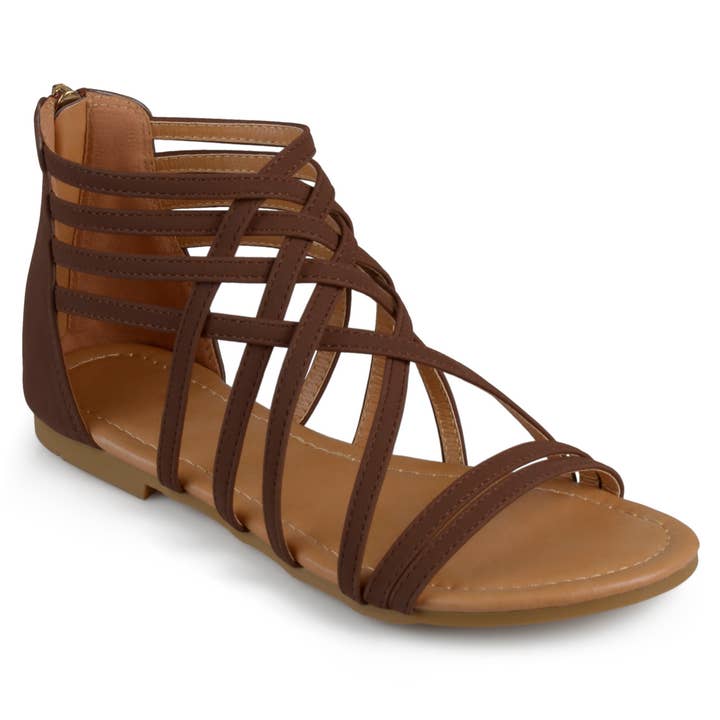 Hanni Gladiator Sandals In Faux Leather for wholesale by Journee