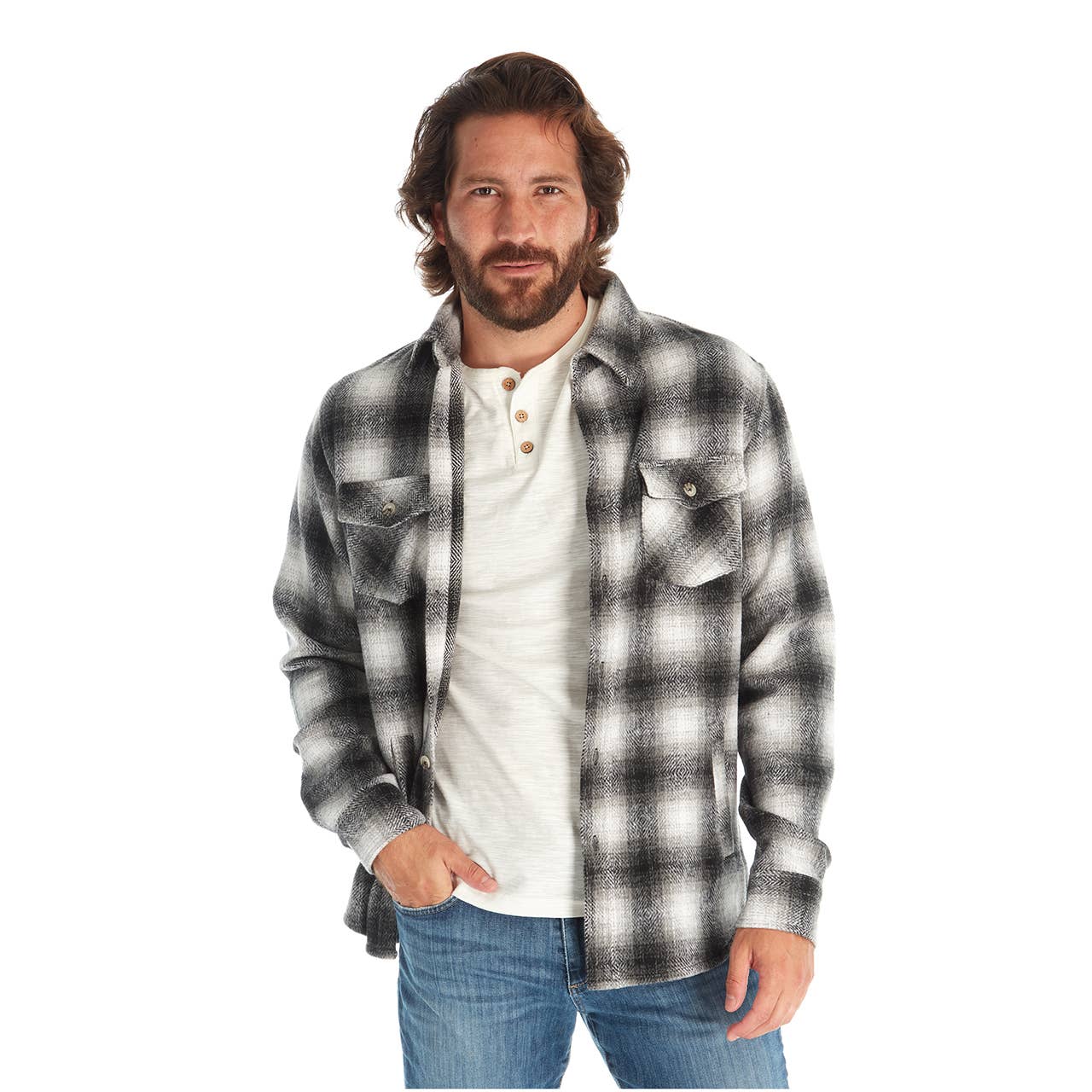 PX - Wholesale Shirt Jacket/Shacket - Men's - Garrett Plaid Shacket1