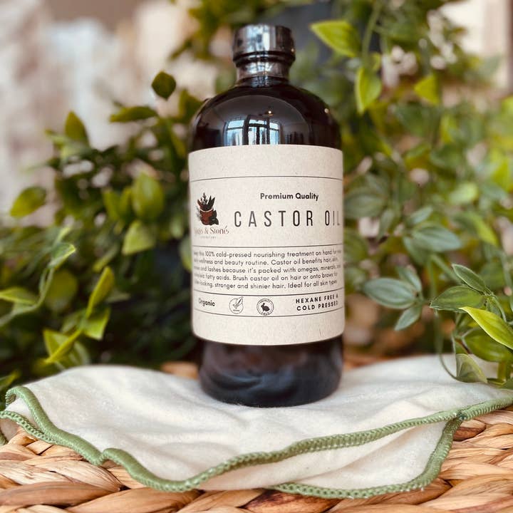 Sage & Stone Apothecary - Wholesale Hair Oil - Organic Cold Pressed Castor Oil1