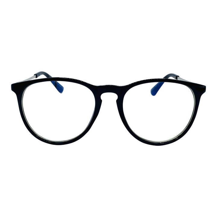 Quinn | Negro Plata | Gafas de bloqueo de luz azul para venta al por mayor de TWELVE