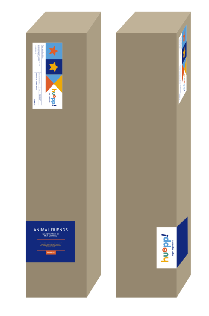 Hueppi – wholesale Area rug – Kids & Baby – Bunny Wreath Washable Kid's Rug3