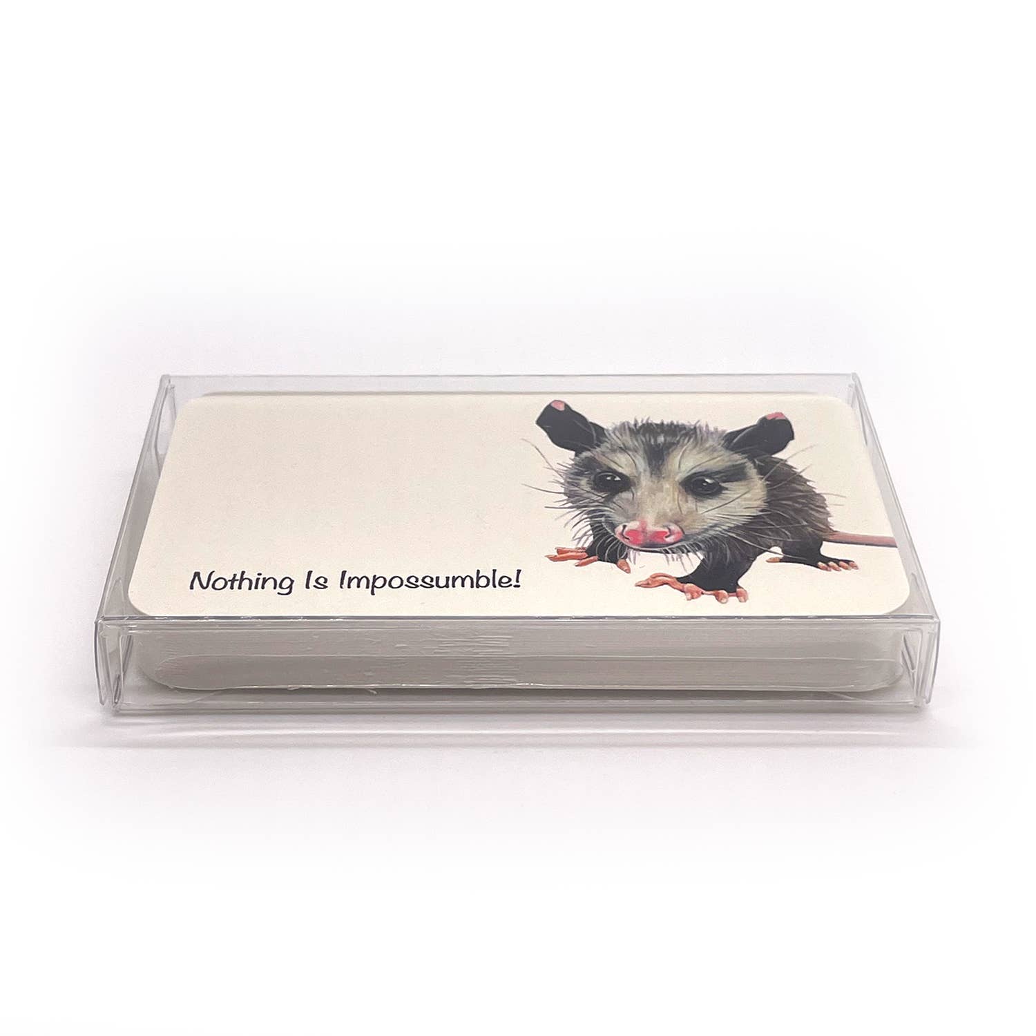 Woollybear Travels - Wholesale Stationery/Notecard Set - Pawsitive Notes- Rescued Opossum (Lunch Box Notes)4