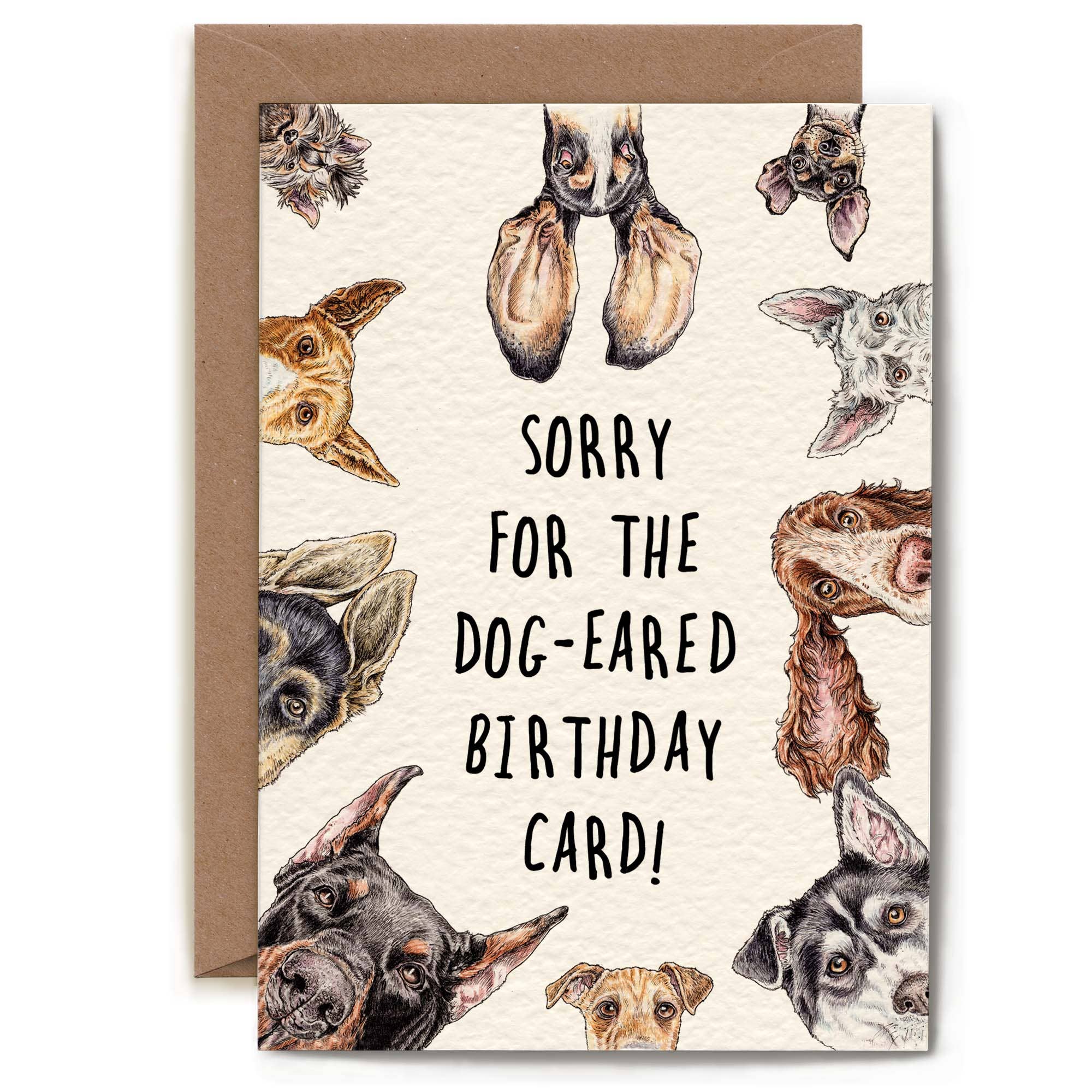 Bewilderbeest – wholesale Birthday card – Dog Eared Card - Funny Dog Card - Everyday Card1