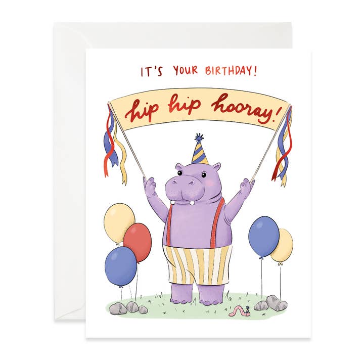 Hip Hip Hooray Birthday for wholesale by Good Juju Ink