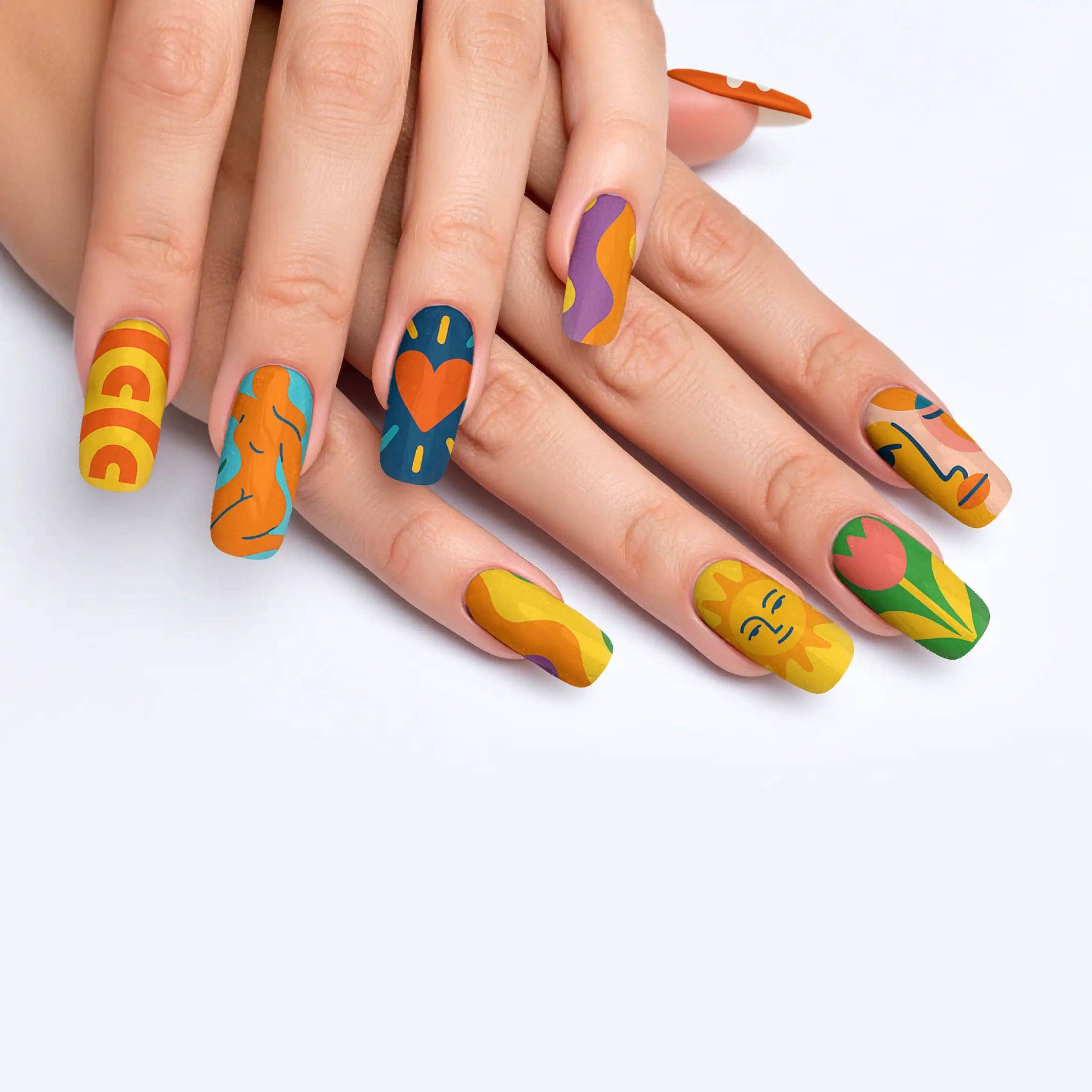 FYNE BODY - Wholesale Press-on/fake nails - Splat-tastic Canvas Creativity Press-On Nails79