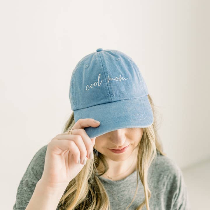 Cool Mom Embroidered Pigment-Dyed Baseball Cap for wholesale by jnh+design