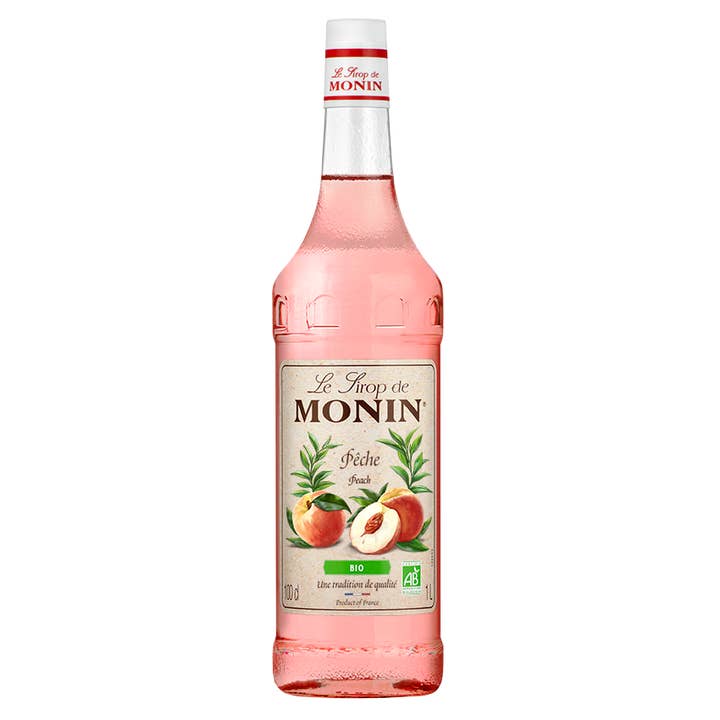 Sirop De Pêche Bio pour boisson fraîche 1L pour la vente par Sirops Monin