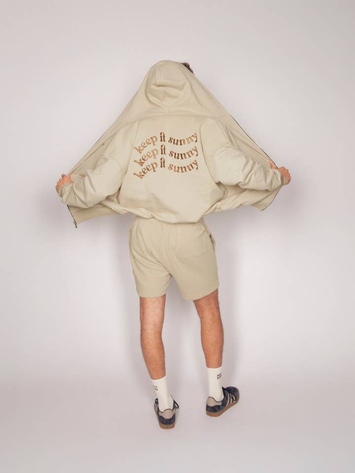 Keep It Sunny-hoodie med dragkedja för wholesale av BAYSIDE BOUND