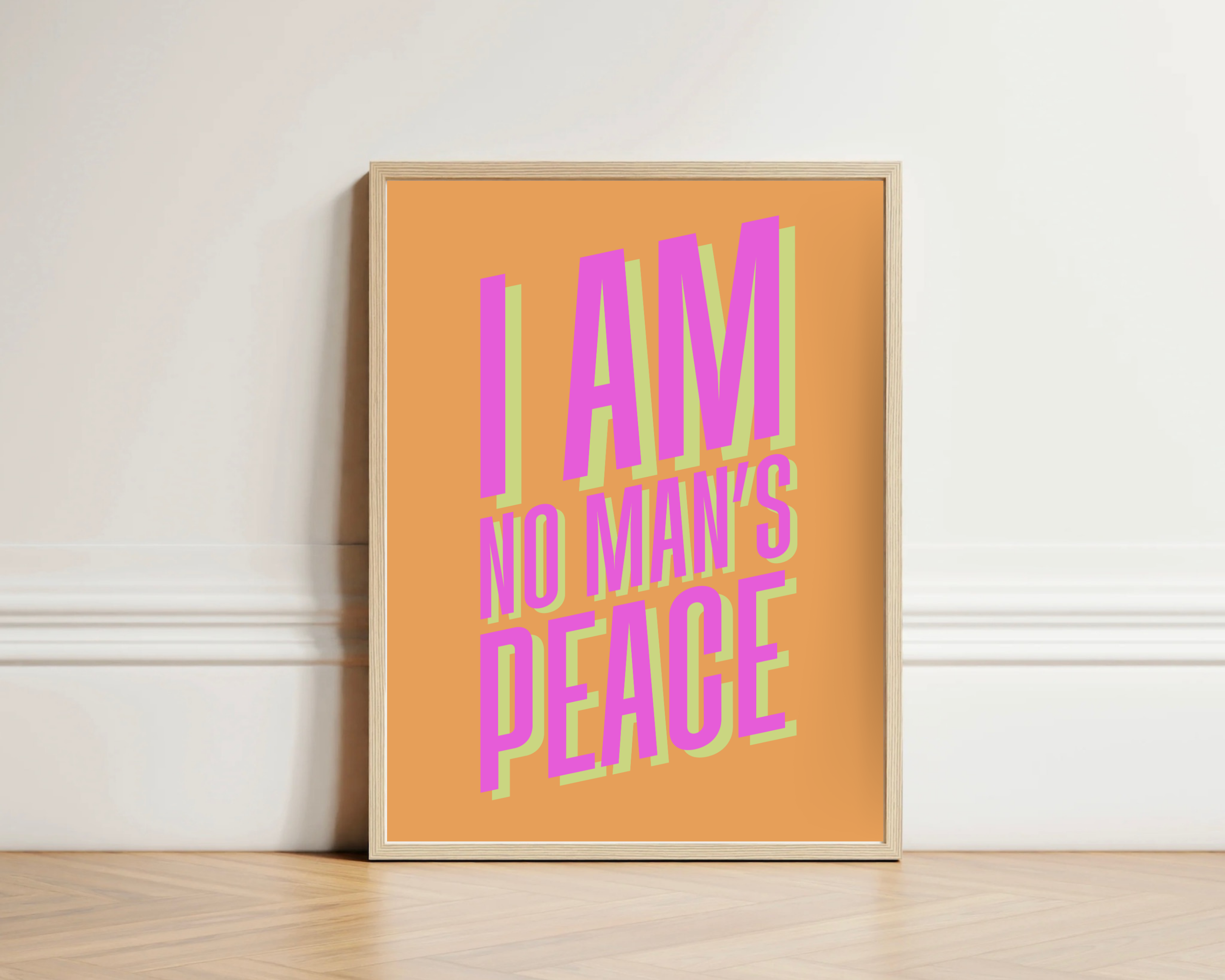 Olive Street Collective - Wholesale Art Print - I Am No Man's Peace Print4