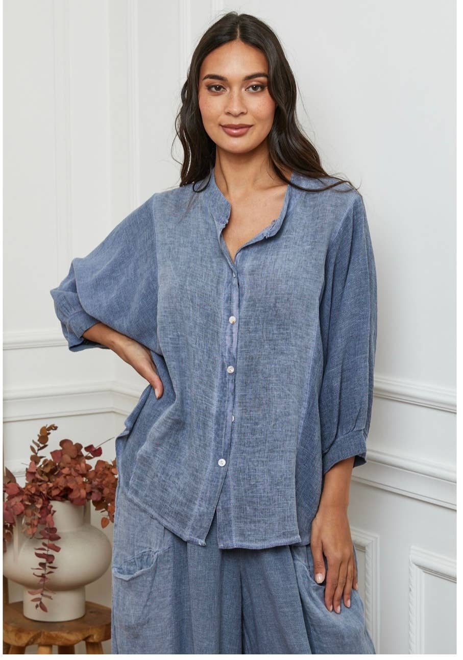 LÉA & LUC – wholesale Shirt – Women’s – 100% Linen Shirt REF. 923028