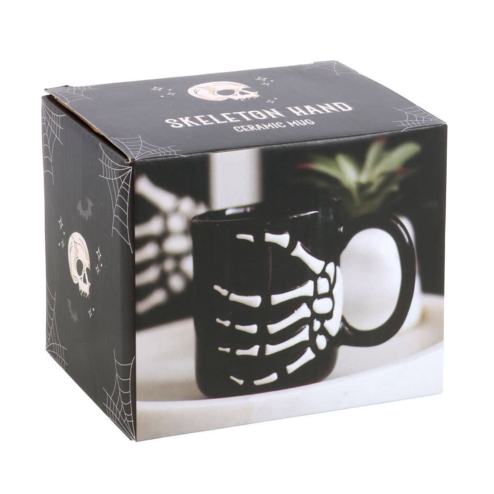 Something Different Wholesale - Wholesale Coffee Mug - Gothic Halloween Skeleton Hand Mug4