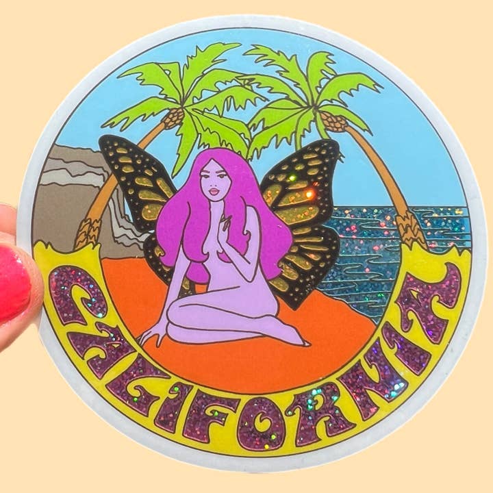 Astral Weekend - Vente Autocollant - Autocollant de 3 pouces Fée Monarque de Californie