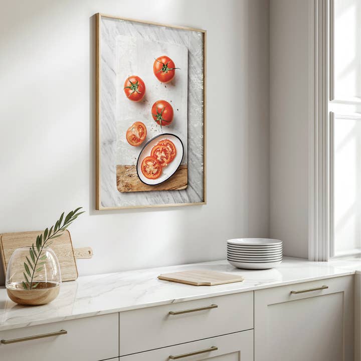 PRINT AND PROPER - Wholesale Art print - Tomatoes Print for the Modern Kitchen. Tomatoes Poster Print1