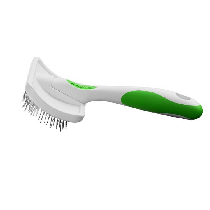 Pet Palette Distribution - Wholesale Pet Grooming Tool - Dog - Andis Medium Firm Slicker Brush - Green/White - VBL4