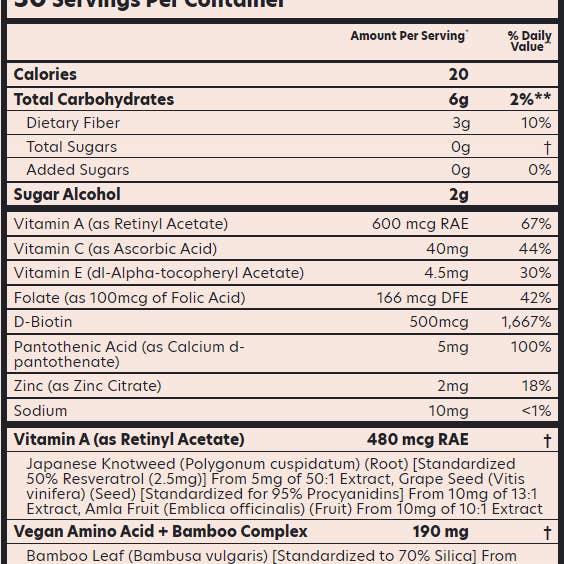 Purality Health - Vendita all'ingrosso Vitamine/integratori orali - Caramelle gommose di bellezza EverBella NutraBoost
