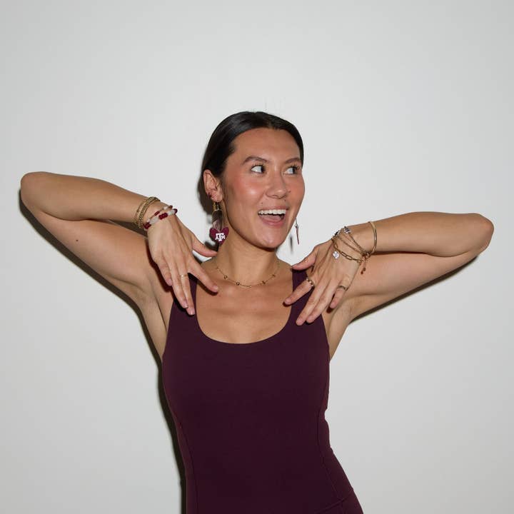 Nickel and Suede - Wholesale Pendant/Charm Necklace - Texas A&M University "AGGIES" Initial Necklace5