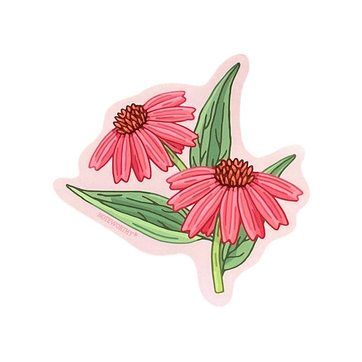Coneflower Sticker for wholesale by Noteworthy Paper & Press