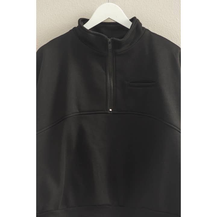 HYFVE - Wholesale Sweatshirt – Women's - Comfy Half Zip Fleece Sweatshirt