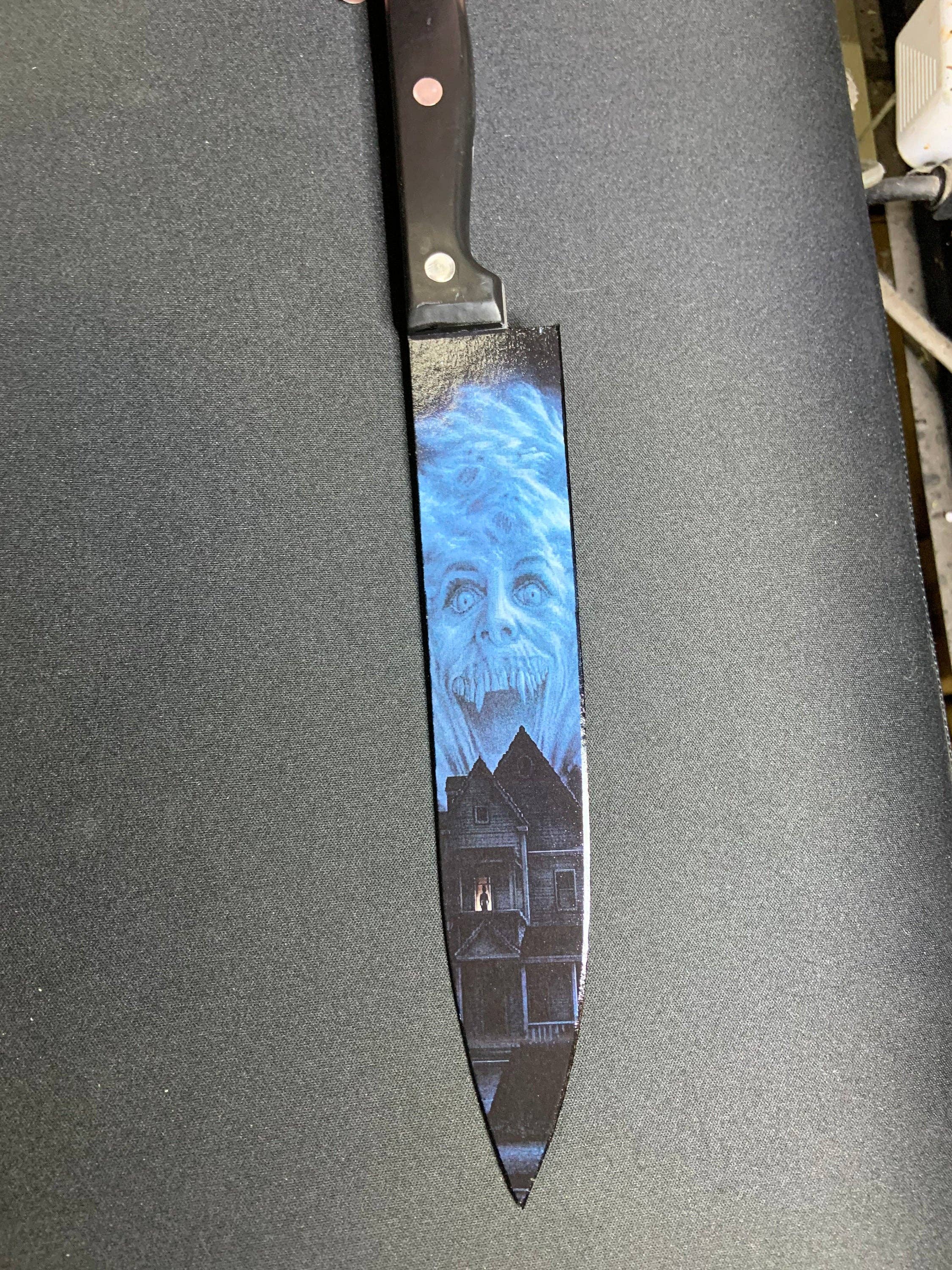 Dead Dave Designs - Wholesale Kitchen/Utility Knife - Fright Night 1985 80's Horror Kitchen Knife With/Without Sublimated Stand3