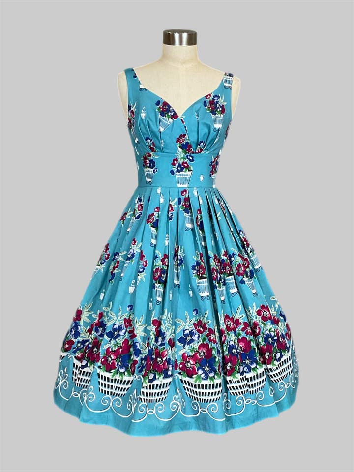 Retrospec'd Clothing - Wholesale Dress - Women's - Elizabeth Parisian Patio Vintage Style Dress