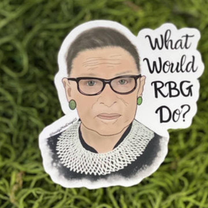 Vad skulle RBG göra Vinyl Klistermärke 5-Pack för wholesale av Beautiful Mind Design