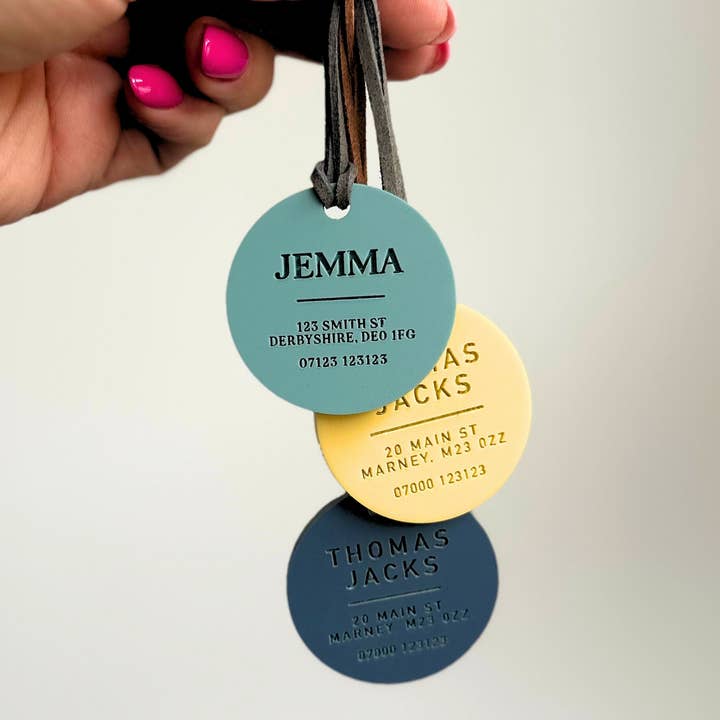 Personalised Luxury Luggage Tag for Bags for wholesale by Harwill and Fox