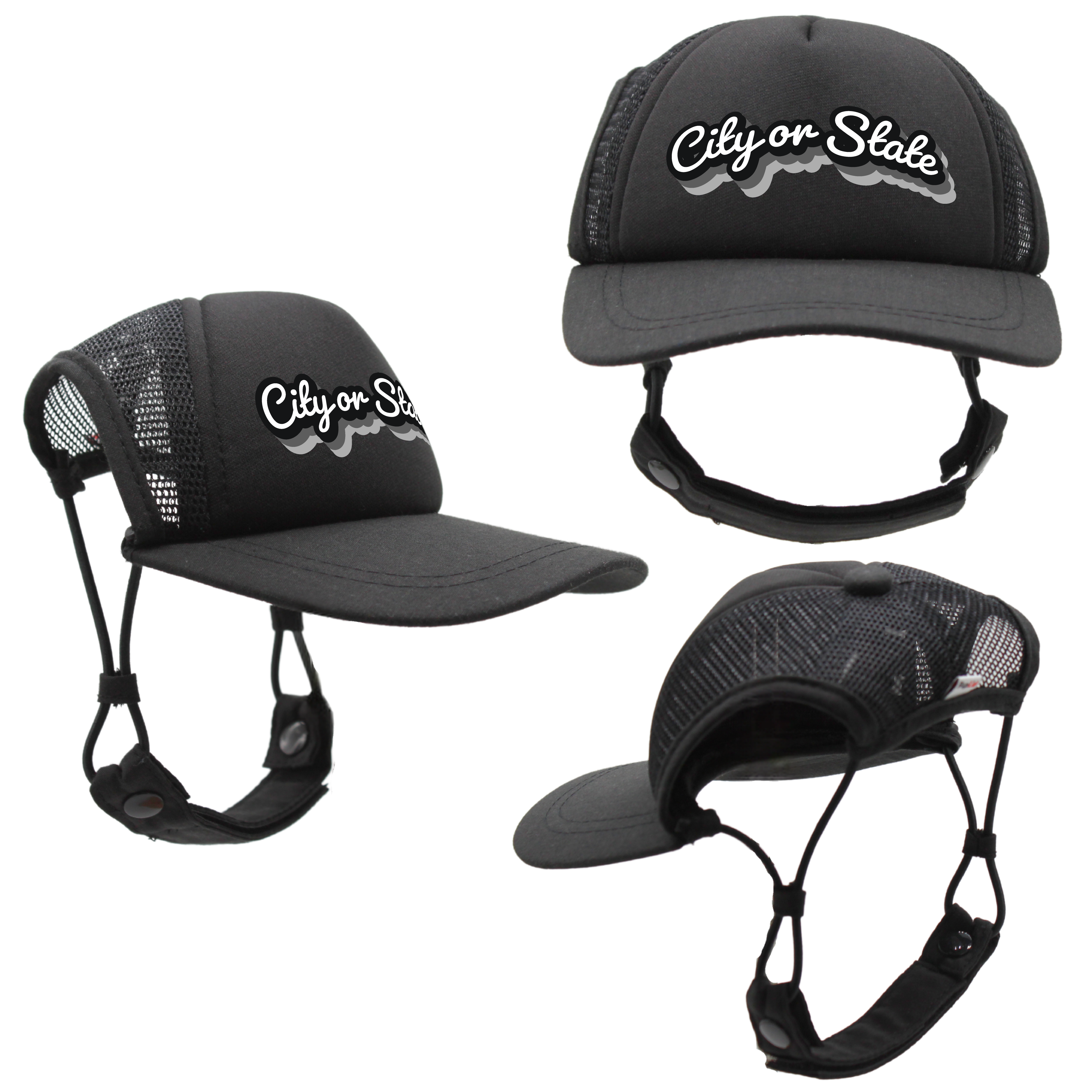 PupLid - Wholesale Pet Hat - Dog - Custom Retro Text | Trucker Hat for Dogs10