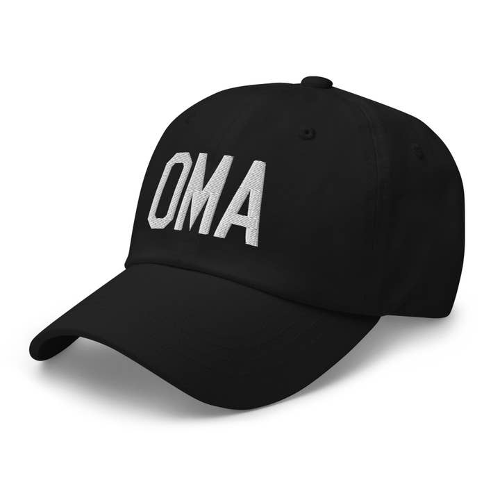 OMA Omaha Nebraska Classic Baseball Cap for wholesale by YHM Designs