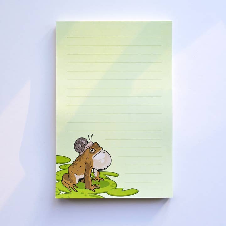 Toad Notepad for wholesale by weneedtogooutside