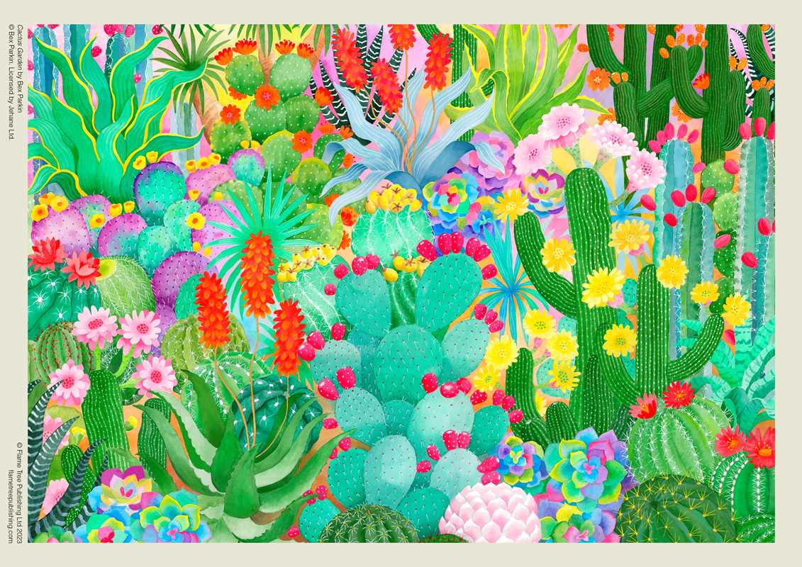 Simon & Schuster - Wholesale Puzzle - Adult - Adult Jigsaw Puzzle: Bex Parkin: Cactus Garden by2