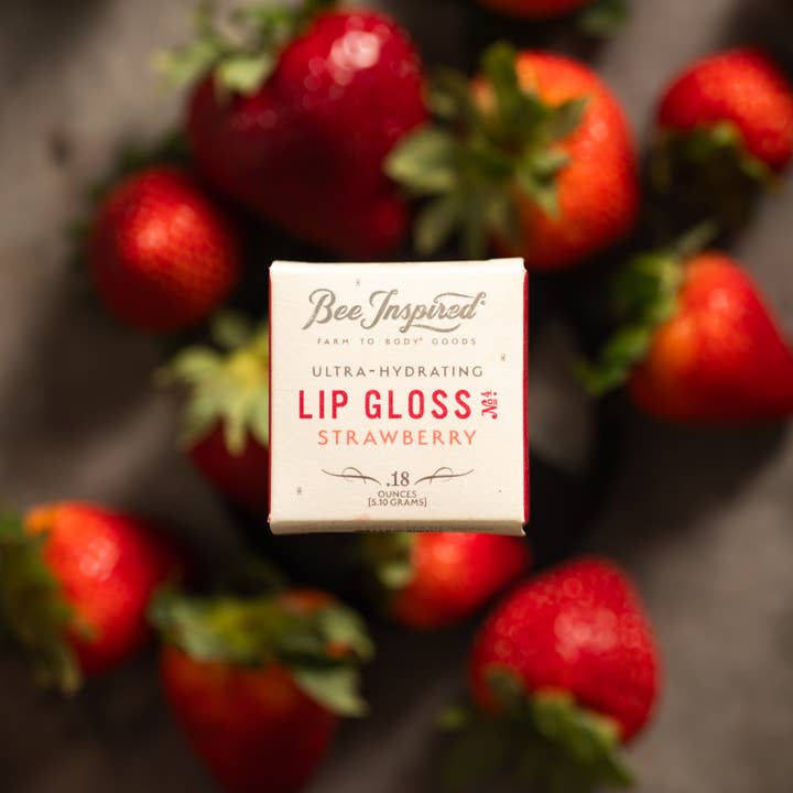 Bee Inspired - Wholesale Lip Gloss - Strawberry Lip Gloss | Ultra-Hydrating Strawberry Shine