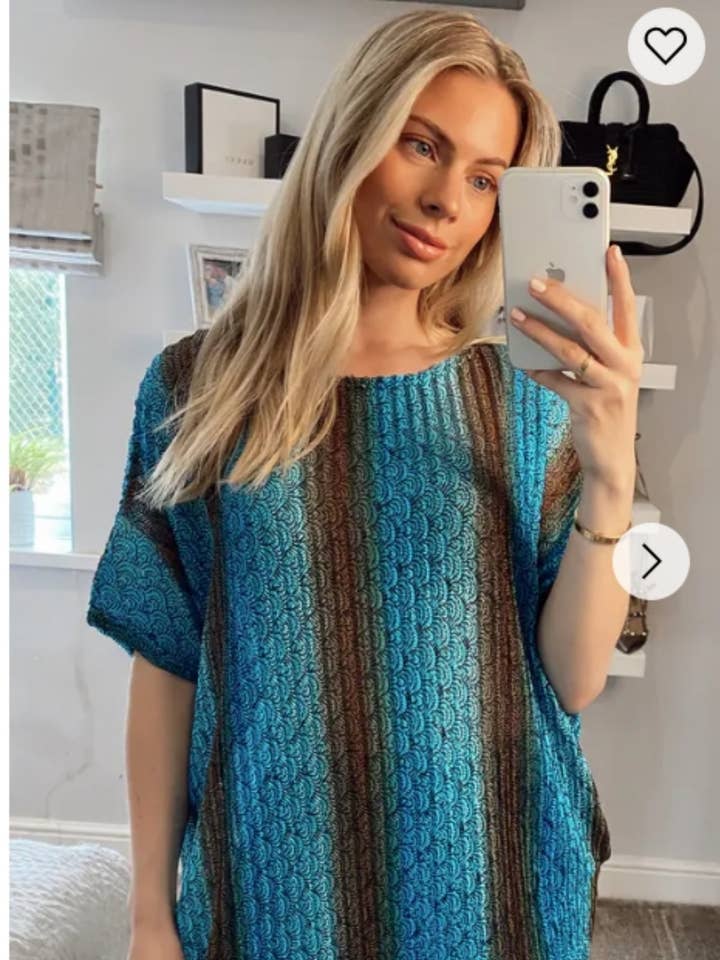 Multi color Stripe printed Top for wholesale by CY FASHION. LONDON