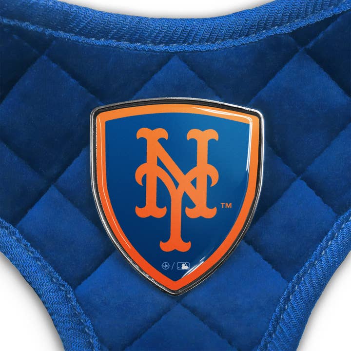 Little Earth Productions - Wholesale Pet Harness - Dog - MLB New York Mets Velvet Pet Harness