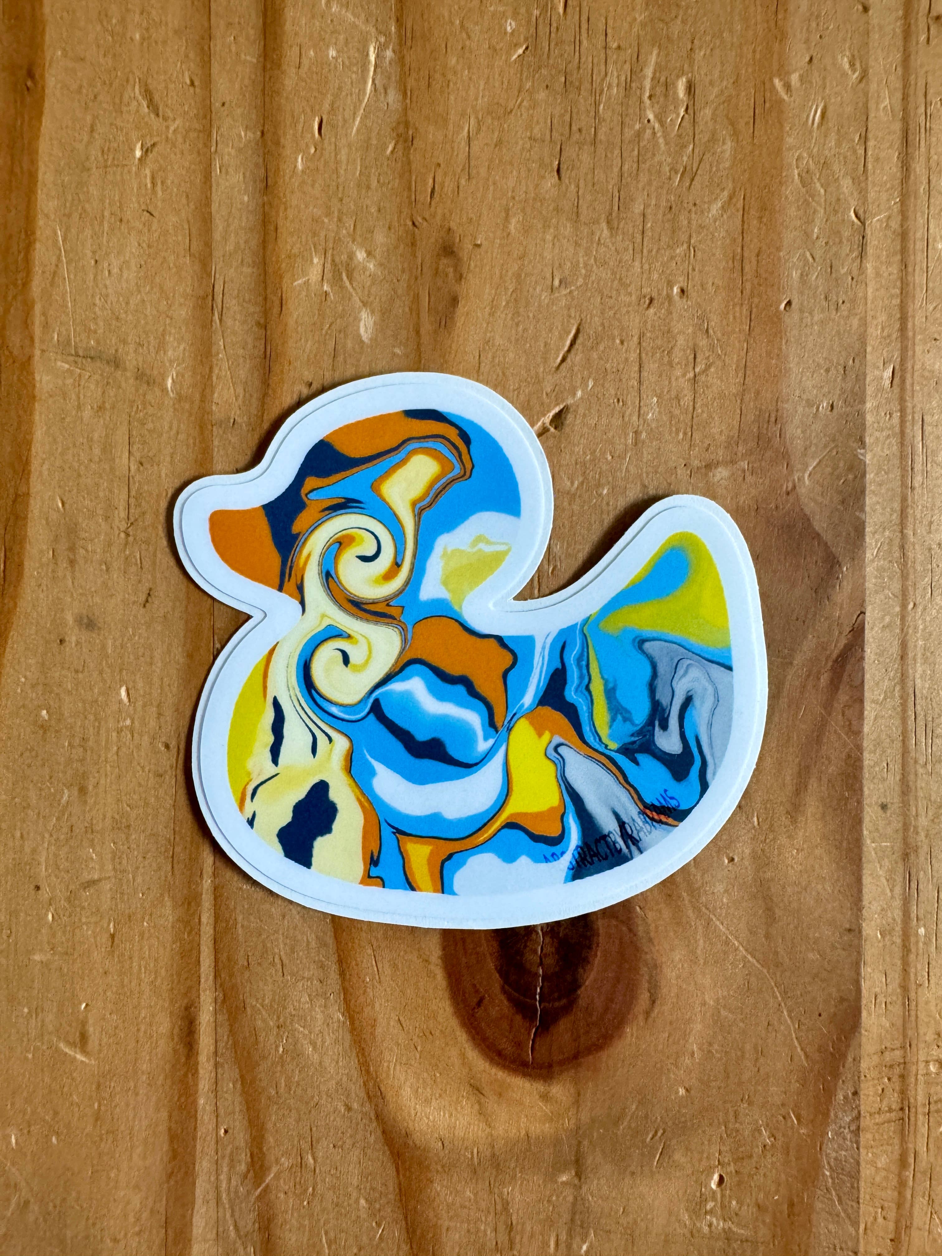 AbstractbyRabrams - Wholesale Sticker - Abstract Pride Flag Duck Sticker LGBTQ 9 Varieties Vinyl13