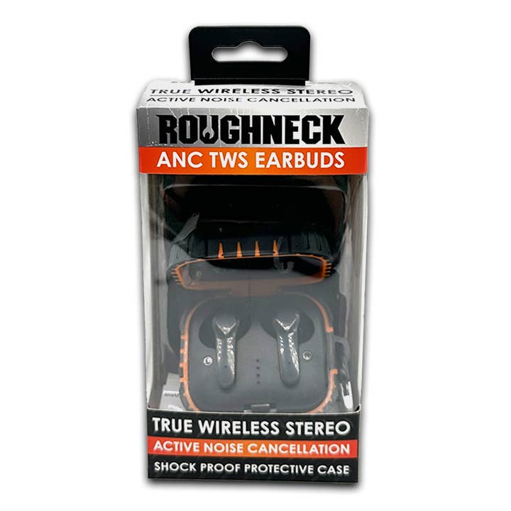 Novelty Brands - Wholesale Headphones - ROUGHNECK WIRELESS NOISE CANCELLING SMART EARBUDS 6/DISPLAY