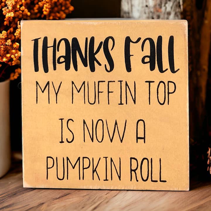 Tak Fall - Funny Rustik Hylde Sitter for engroshandel hos Inkwood Crafters